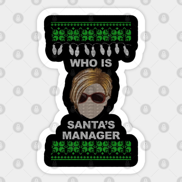 Karen Christmas Sticker by geekingoutfitters